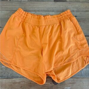 Orange Lululemon Shorts